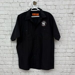 Joe Rocket Canada Black Mechanic Work Shirt – Men's XLarge – VTG 1992 Graphic